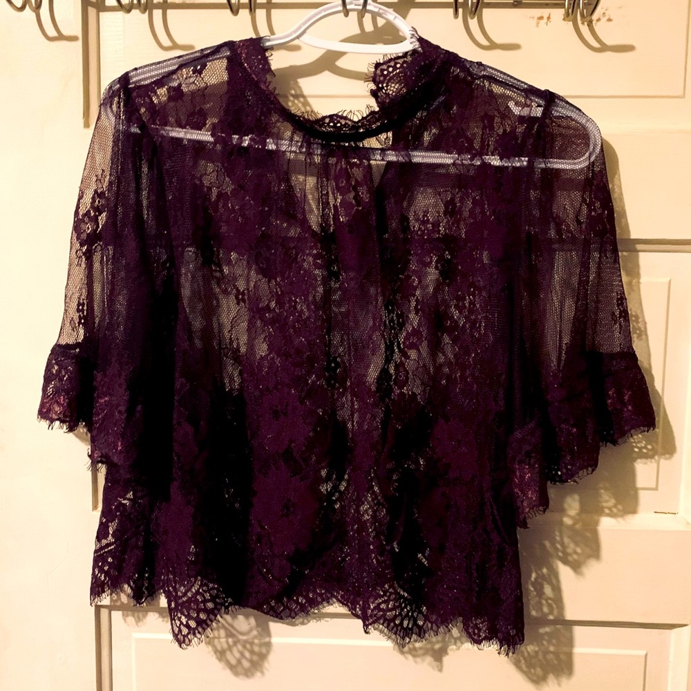 Lace crop top♥️💜